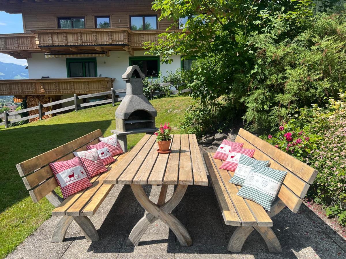 Ferienwohnung Gamsbock Panorama View Balkon, Gartensauna, Garten, Grillplatz Stumm Esterno foto